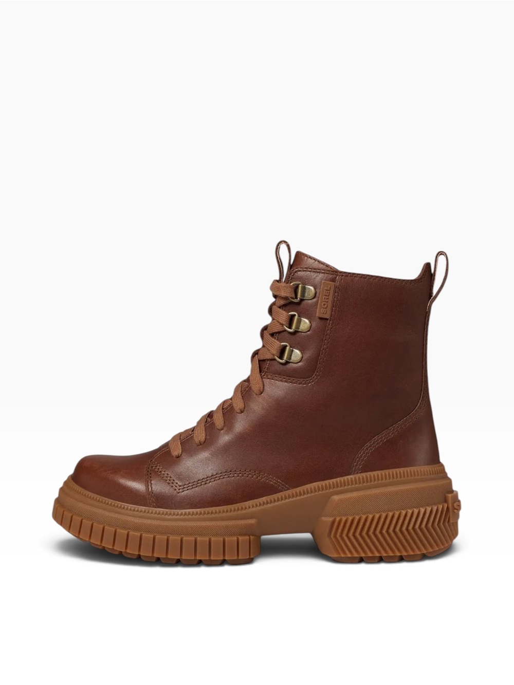 << Sorel Ona Ave Brown Waterproof Lace Boots – Sz 9M - Picture 2 of 9